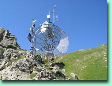 Immagine relativa alla postazione di Modena- M.te Cimone, tramite per la ns. Regione verso la rete ITANET italiana